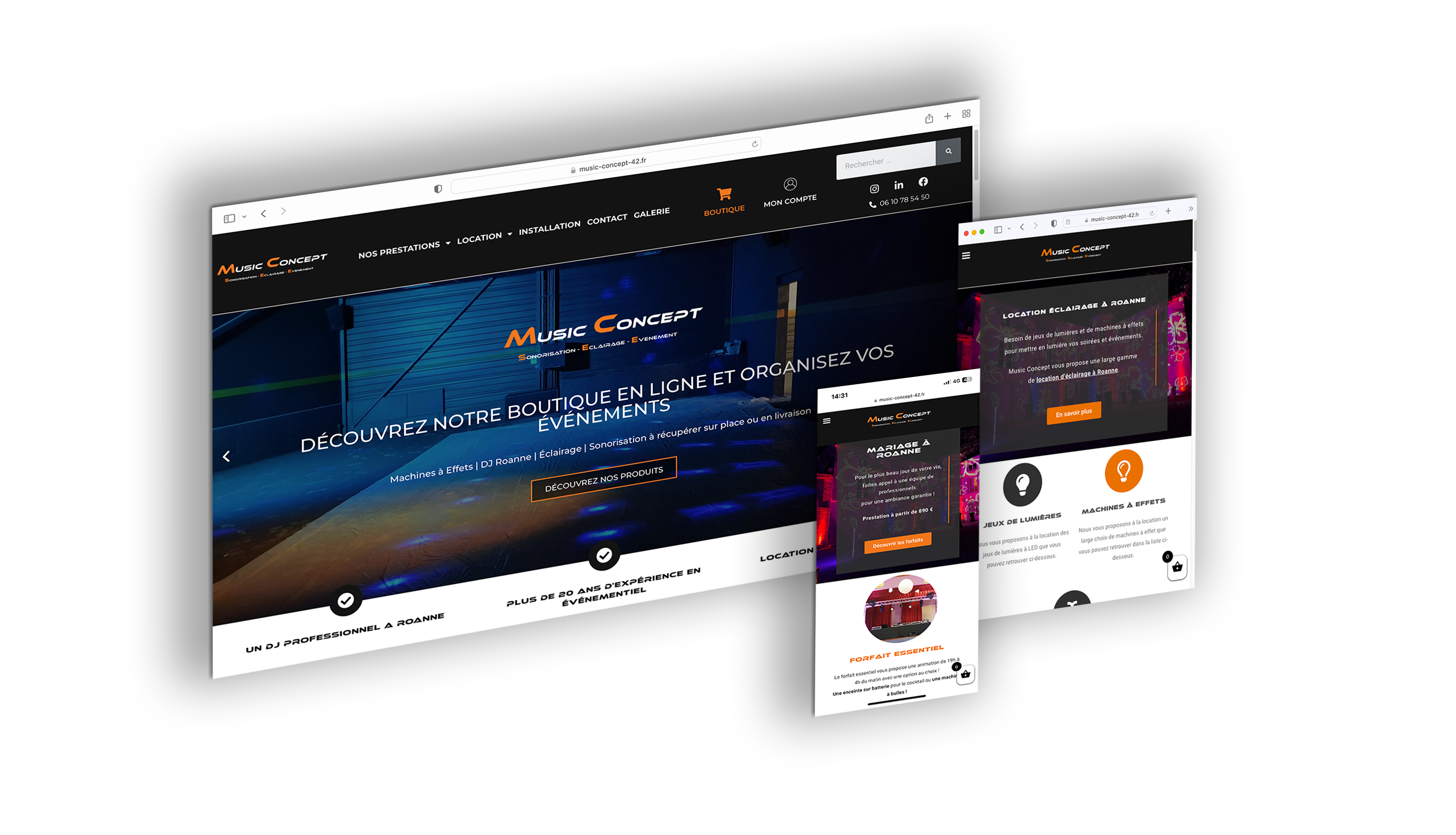 Création de Site Internet Roanne - Site E-Commerce Vitrine sur le Roannais et Référnecement naturel SEO